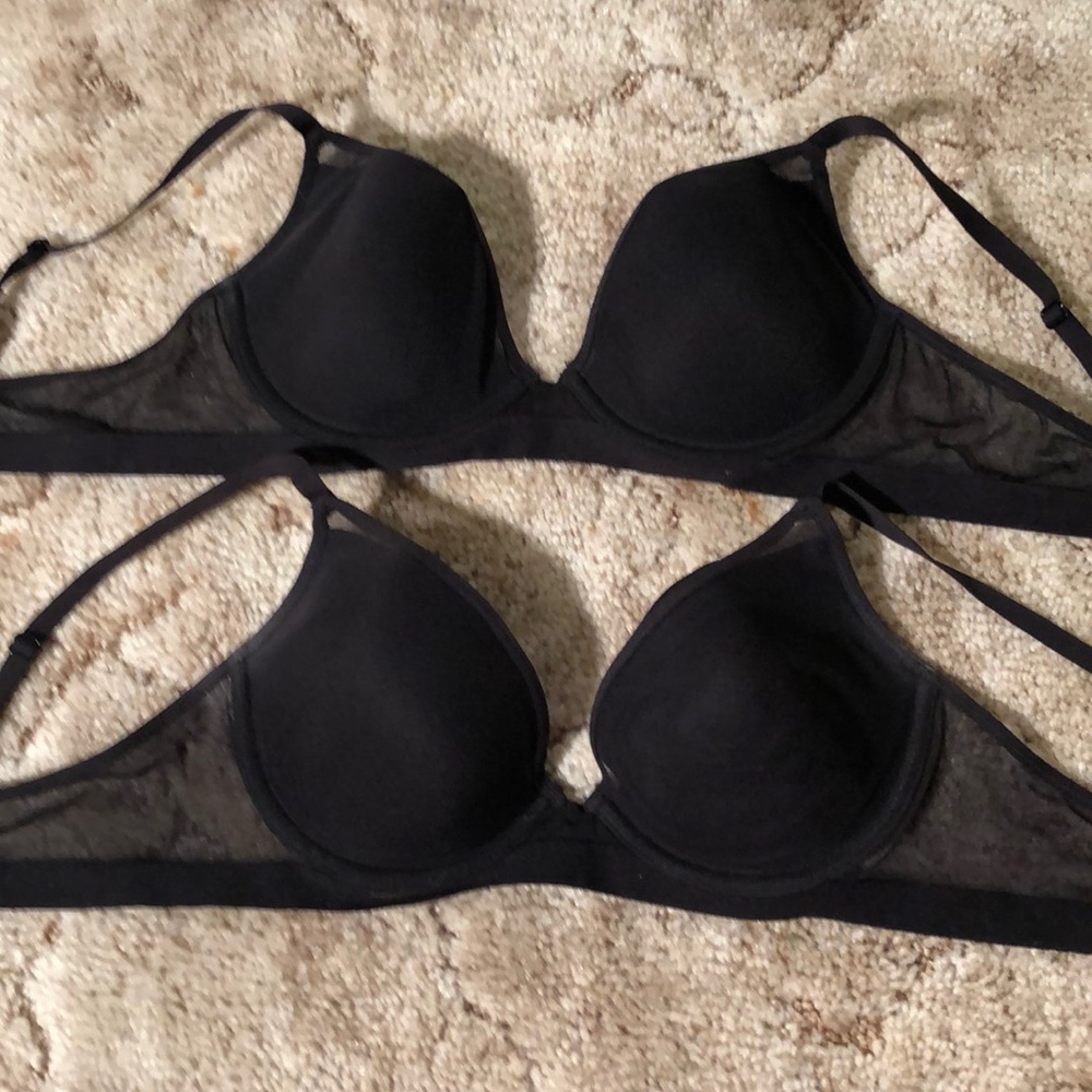 Maiden form black net bras